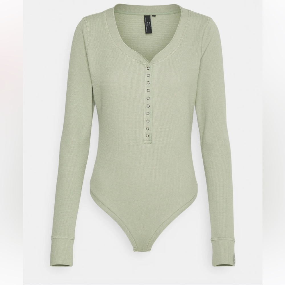 SWEATY BETTY HALLE BERRY Hera Waffle Knit Bodysuit Respin Edit One Piece Small